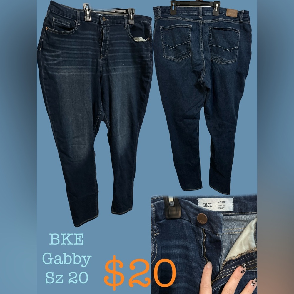 BKE Gabby Deep Indigo Jeans